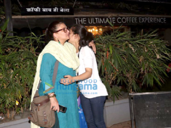 Sarika and Akshara snapped outside Coffee by Di Bella