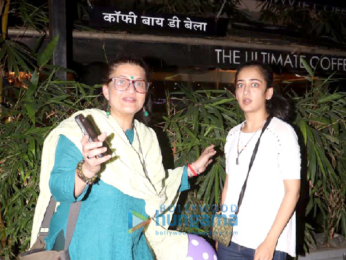 Sarika and Akshara snapped outside Coffee by Di Bella