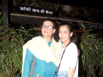 Sarika and Akshara snapped outside Coffee by Di Bella
