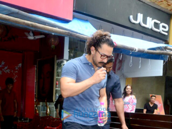 Aamir Khan snapped at a spa