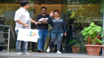 Esha Deol & Bharat Takhtani snapped with their newborn baby girl
