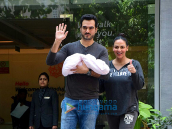 Esha Deol & Bharat Takhtani snapped with their newborn baby girl