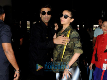 Anil Kapoor, Alia Bhatt and Karan Johar snapped at the airport