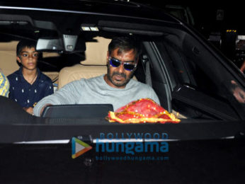 Ajay Devgn and his family arrive from Goa