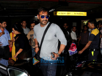 Ajay Devgn and his family arrive from Goa