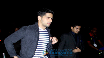 Sidharth Malhotra, Kriti Sanon and Huma Qureshi snapped at the airport