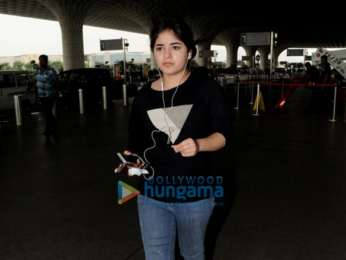 Aamir Khan, Zaira Wasim, Prateik Babbar, Kim Sharma, and Aditi Rao Hydari snapped at the airport