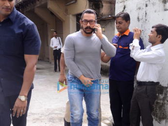 Aamir Khan snapped in South Mumbai