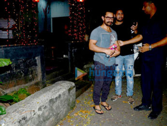 Aamir Khan spotted after a spa session