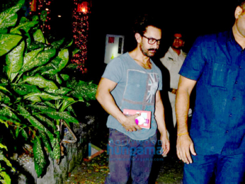 Aamir Khan spotted after a spa session