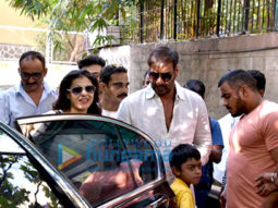 Ajay Devgan and Kajol watch ‘Golmaal Again’ with their kids