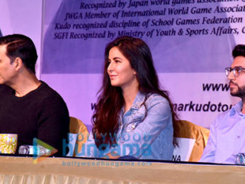 Akshay Kumar and Katrina Kaif snapped attending a martial arts event