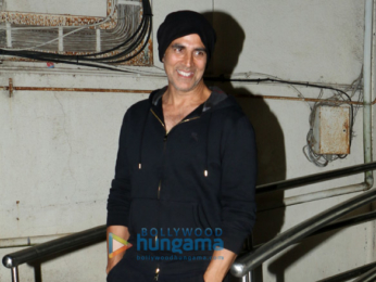 Akshay Kumar with family and Arjun Kapoor spotted at PVR Juhu