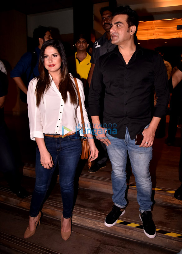 arbaaz khan and zareen khan grace the launch of the film krina 5