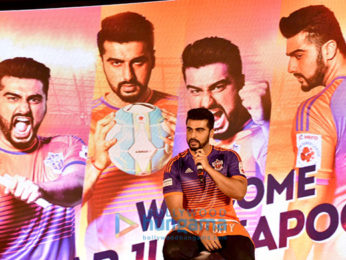 Arjun Kapoor graces the press meet of FC Pune City at J W Marriott