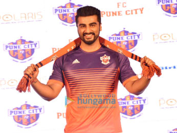 Arjun Kapoor graces the press meet of FC Pune City at J W Marriott