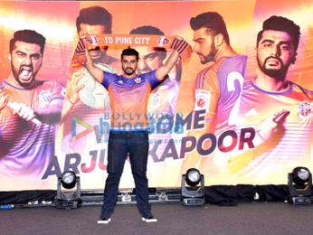 Arjun Kapoor graces the press meet of FC Pune City at J W Marriott