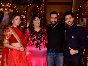 Armaan Malik and Kanika Kapoor snapped on the sets of the show ‘Aunty Boli Lagao Boli’