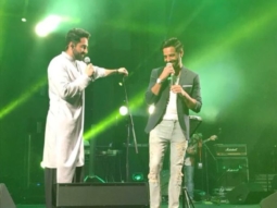 Ayushmann Khurrana and Aparshakti Khurrana leave the crowd crazy with their Bhangra moves at a Dubai gig