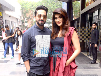 Ayushmann Khurrana and Tahira Kashyap snapped attending a screening at MAMI
