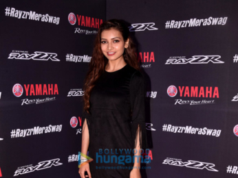 Badshah and Miss Diva contestants at Yamaha music video launch