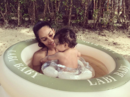 Check out: Lisa Haydon joins her son Zack in his first swimming class