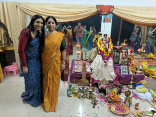 Chef actress Padmapriya Janakiraman pays a surprise visit to her dance guru in Delhi