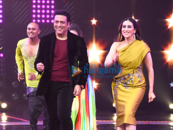 Govinda and Karisma Kapoor on the set of Dance Champions