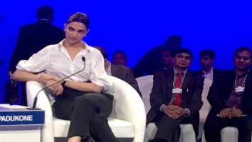 Deepika Padukone attends a session on mental health at World Economic Forum