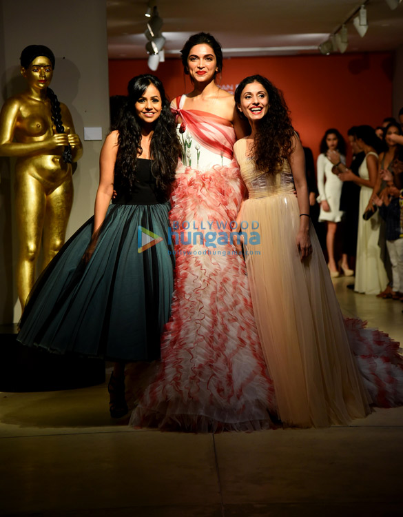 deepika padukone walks the ramp for gauri nainika in new delhi 1