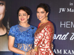 Hema Malini Cuts Her Birthday Cake With Deepika Padukone At Beyond The Dream Girl Book Launch