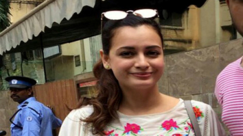 Dia Mirza spotted at Indigo restaurant Bandra
