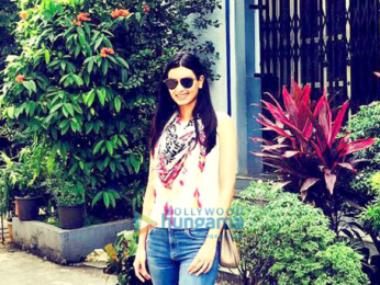 Diana Penty goes to her alma mater St Agnes High School