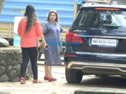 Farah Khan spotted at Film City