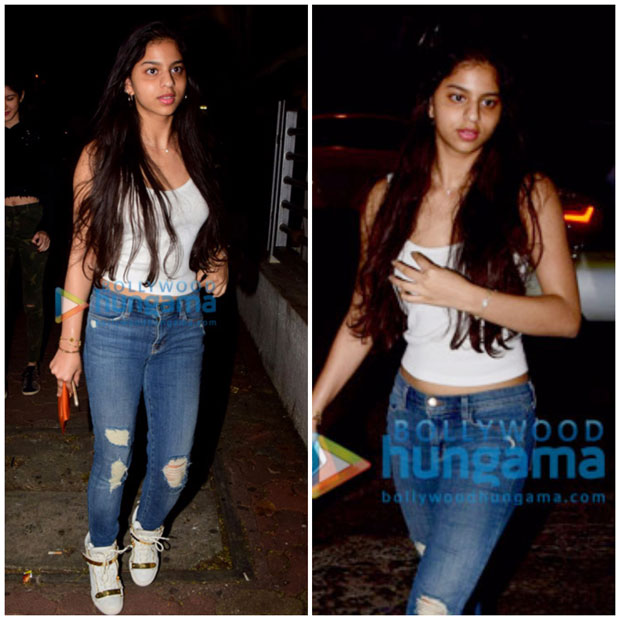 Girl gang Suhana Khan, Ananya Panday and Shanaya Kapoor enjoy a movie night-2