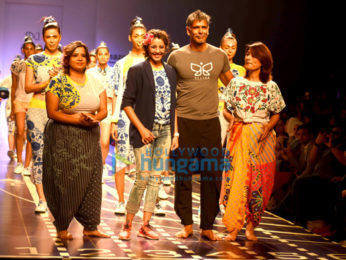 AIFW 2017: Nargis Fakhri and Milind Soman walks the ramp in New Delhi
