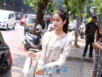 Jahnavi Kapoor snapped after dance rehearsal in Bandra
