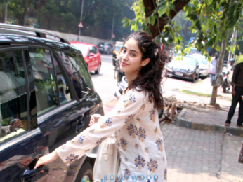 Jahnavi Kapoor snapped after dance rehearsal in Bandra