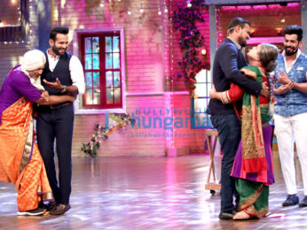 Irfan Pathan and Yusuf Pathan on the sets of 'The Drama Company'
