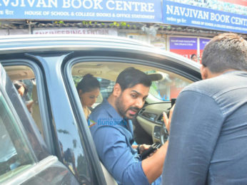 John Abraham and wife Priya Runchal at Western Hotel in Bandra