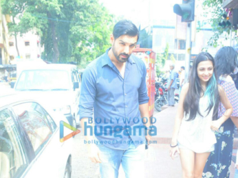 John Abraham and wife Priya Runchal at Western Hotel in Bandra