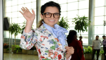 Kangana Ranaut spotted while on her way to Jaipur