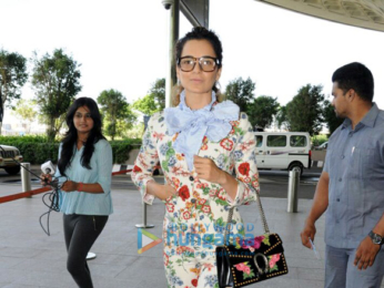 Kangana Ranaut spotted while on her way to Jaipur