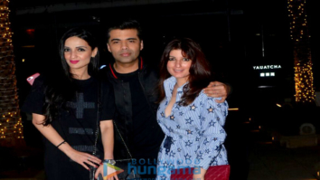 Karan Johar and Twinkle Khanna snapped outside Yauatcha