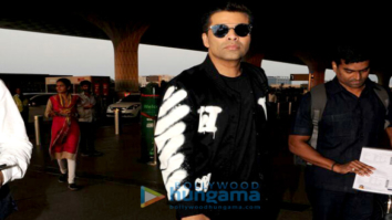 Kriti Sanon, Kajal Aggarwal and Karan Johar snapped at the airport