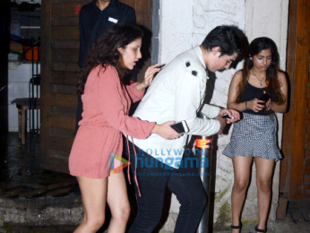 Aarav Bhatia snapped with friends in Bandra