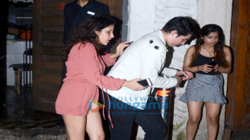 Aarav Bhatia snapped with friends in Bandra