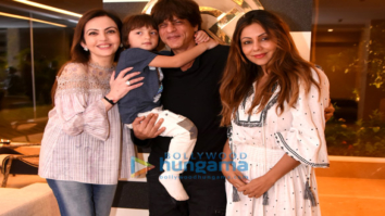 Nita Ambani at Gauri Khan’s store with Shah Rukh Khan and AbRam Khan