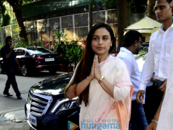Rani Mukerji’s family arrives for Ram Mukerji's prayer meet