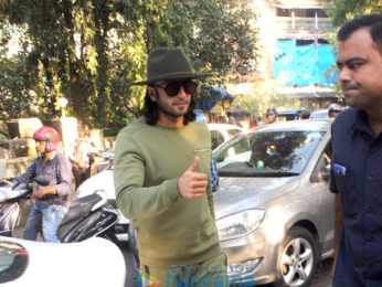 Ranveer Singh spotted at dubbing studio